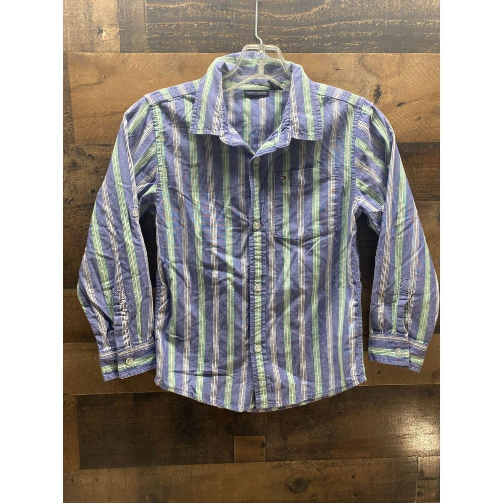 Tommy Hilfiger Youth Long Sleeve Button Up Size 7